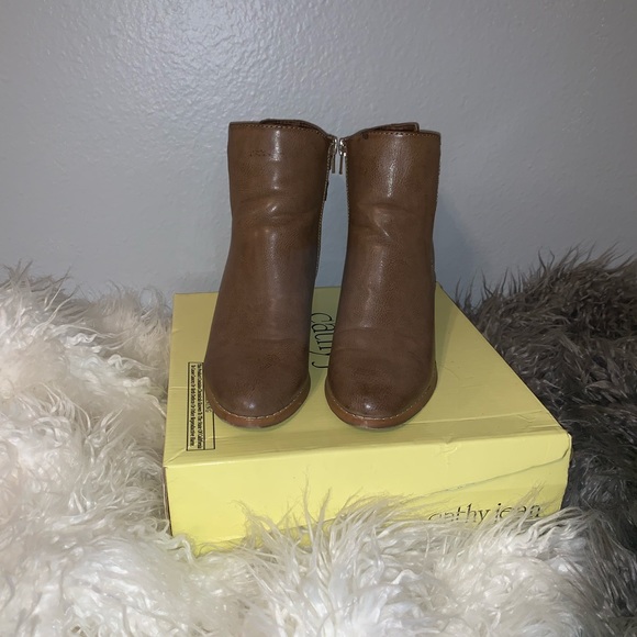 Tan Leather Booties - Picture 2 of 5